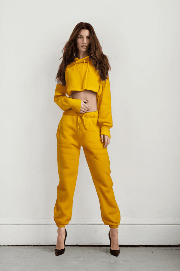 Customer wearing the selected garment via AI try-on